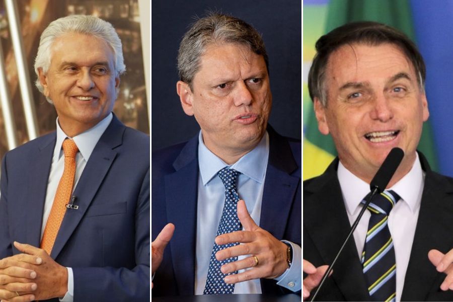 ronaldo caiado tarcisio e bolsonaro